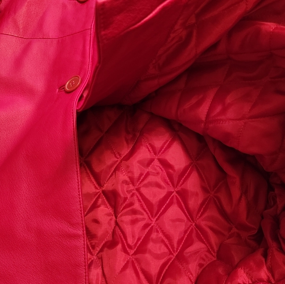 Red Leather Jacket - Picture 4 of 6